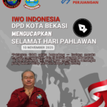 Merah dan Putih Ilustrasi Selamat Hari Pahlawan Nasional Instagram Post